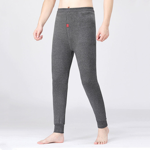 Men's fleece thermal pants winter men's thermal pants middle-aged and elderly autumn pants leggings men's pants thickened cotton pants men