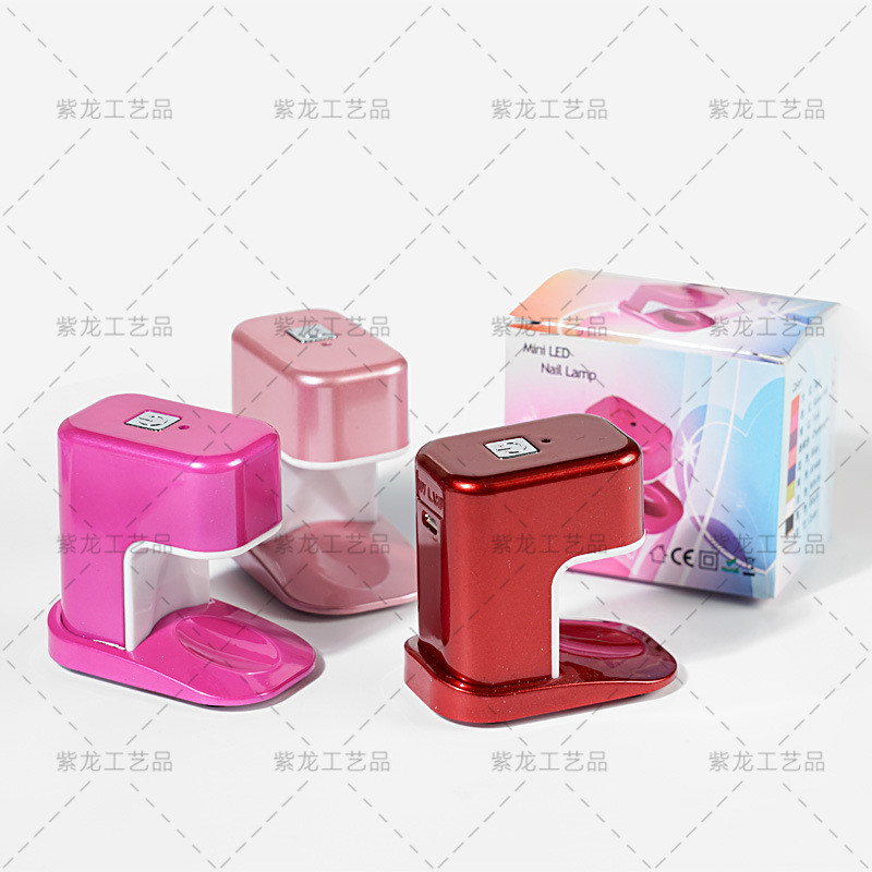 Herramientas de manicure USB mini máquina de fototerapia de un solo dedo de color mini luz de manicure portátil tipo Q