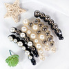 Ponytail from pearl, hairgrip, hair accessory, Korean style, wholesale, Chanel style