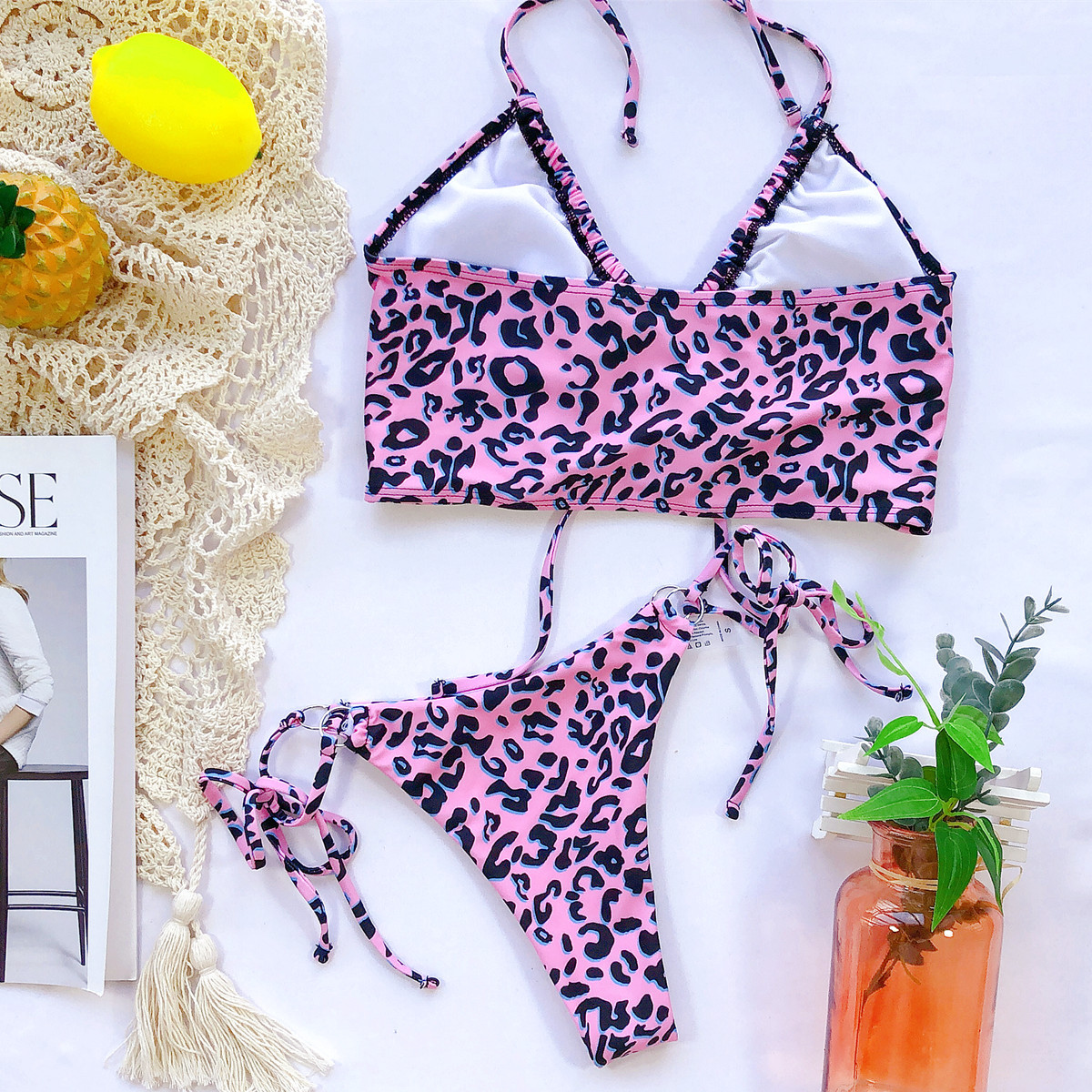 ladies split swimsuit hot sale printed bikini swimsuit NSDA481