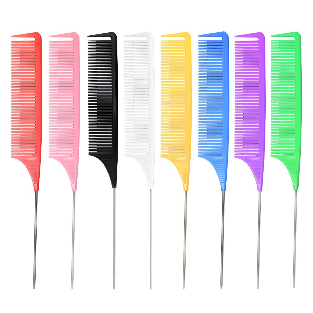 Plastic color hairdressing comb