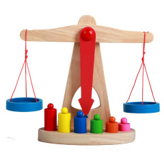 Montessori Wooden Children's Intelligence Development Early Education Balance Scale Game Toy Wholesale Supply