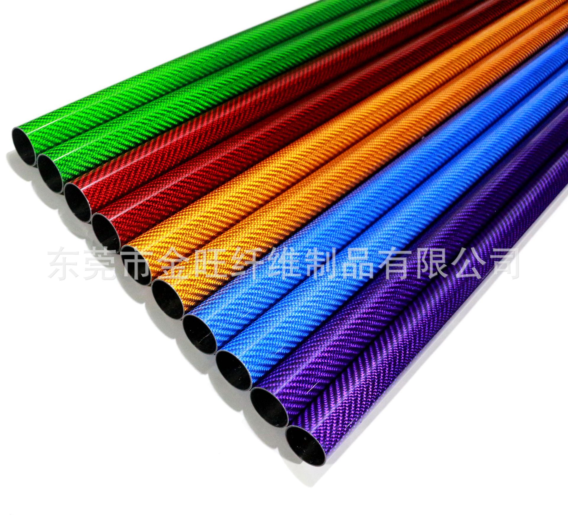 彩色碳纤维管 3K纹路  摄影器材用碳管 批发碳纤维管