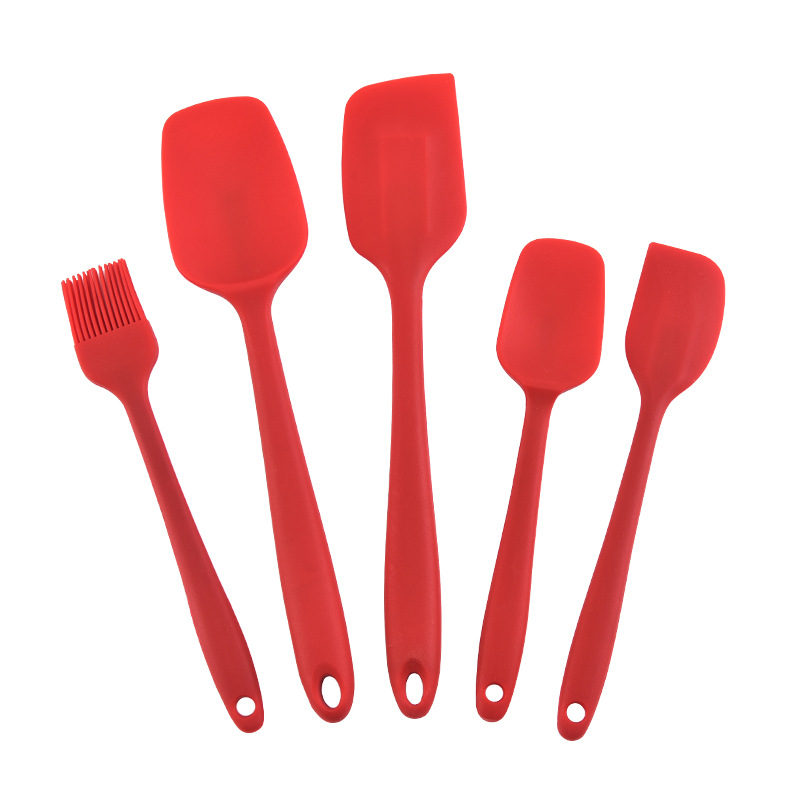 Silicone scraper, cream set, 5 pieces