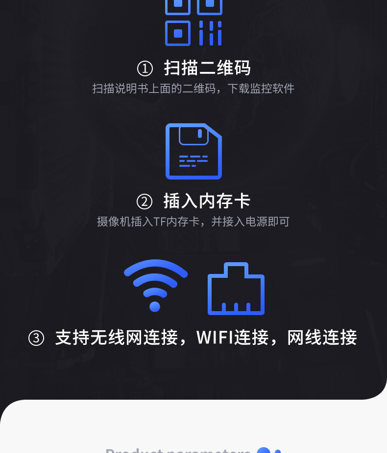 20灯球机室外防水监控器远程无线wifi网络全景高清夜视全彩