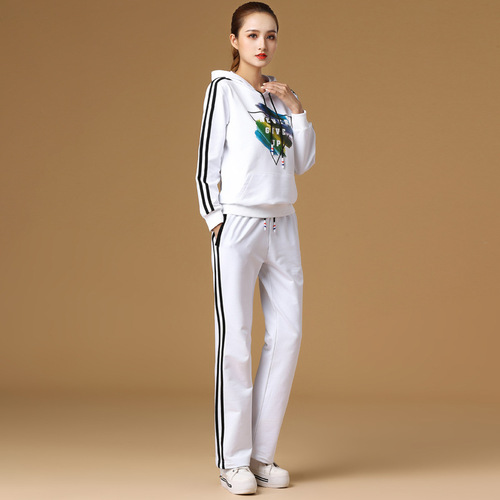 Ghost step dance clothes suit women's square dance clothing new autumn and winter thickened shuffle dance sports dance hooded sweatshirt