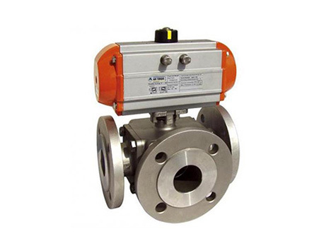 Q644F/Q645F气动三通球阀上海美力德阀门制造有限公司