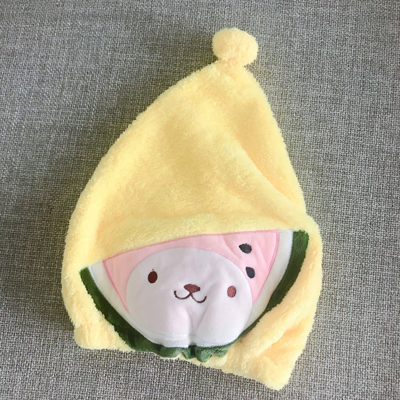 Cartoon hair towel, dry shower cap
