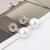 Accessory for bride from pearl, necklace, jewelry, set, Korean style, wholesale