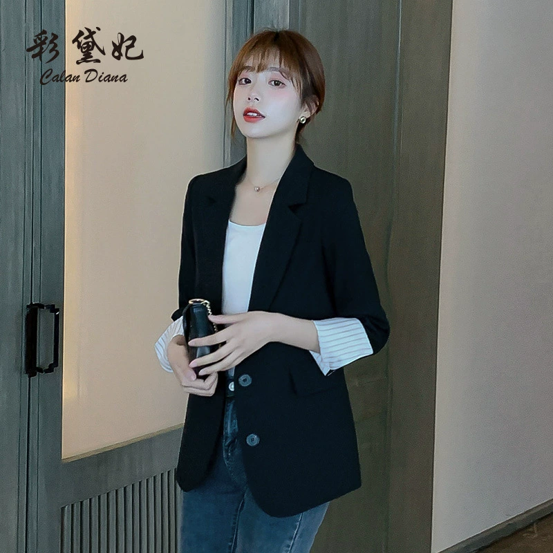 2022 корейский стиль Весна и Лето Повседневный Новый маленький пиджак с длинными рукавами, модный Плюс Размер, Интернет-знаменитости, Модный женский костюм в одном стиле