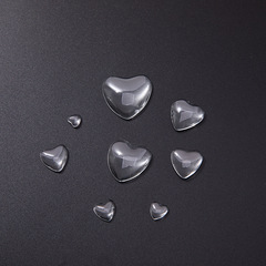 心形透明玻璃  時光寶石白坯 服飾 箱包 首飾配件 廠家批發價可談