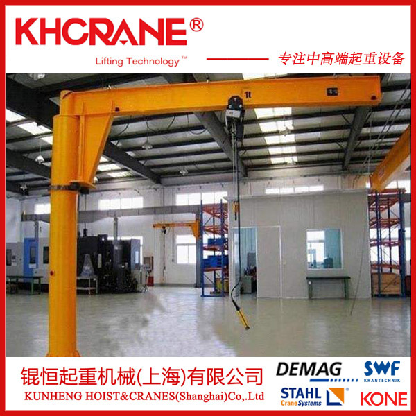 科尼柱式旋臂吊，悬臂起重机，科尼电动葫芦及德马格环链电动葫芦