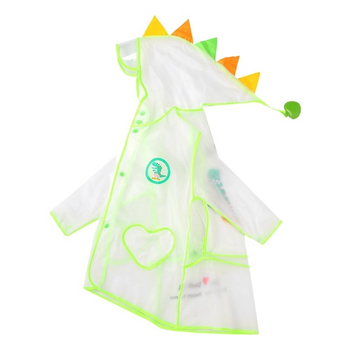 New Children's Raincoat with School Bag Pocket for Kindergarten and Primary School Students, Unisex Waterproof Raincoat, One Piece with Shipping