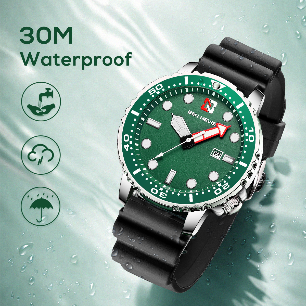 Title 21, Waterproof personality watch Experience freedom...