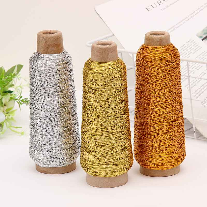 供应0.5MM-0.6MM金色弹力松紧线绳 吊牌弹力线服装辅料绳线厂家