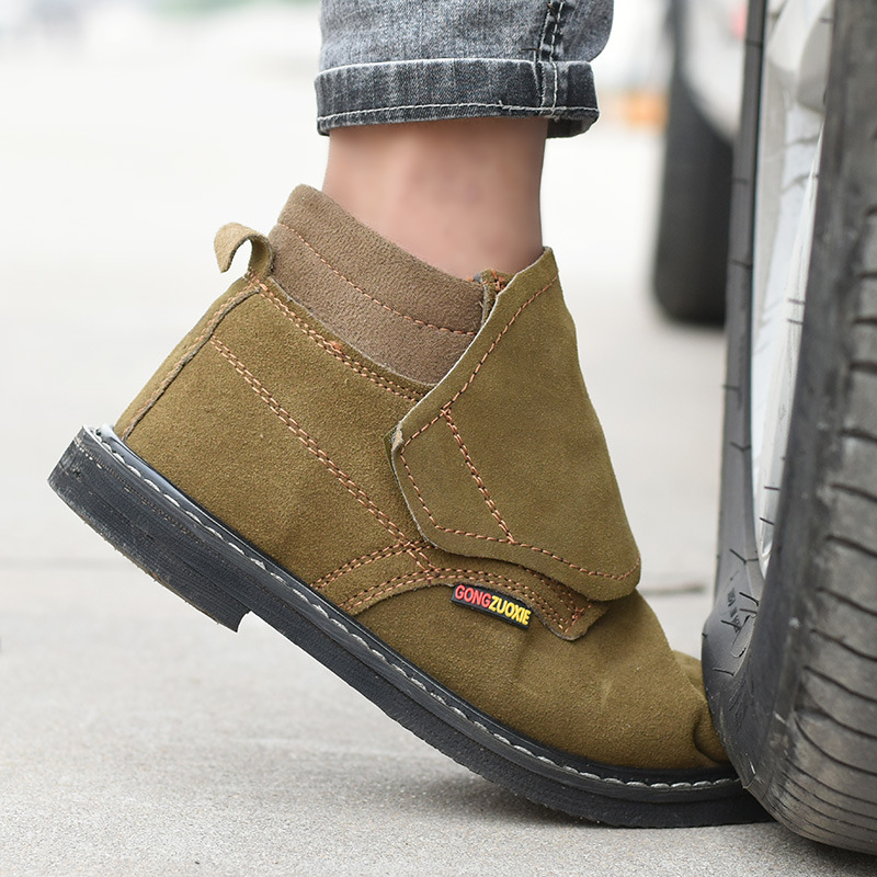 Men's Electric Welding Safety Boots, Wholesale, Anti-Puncture, Anti-Strike, Summer, Anti-Odor, Breathable, Steel Toe, Work Year-Round, Manufacturer