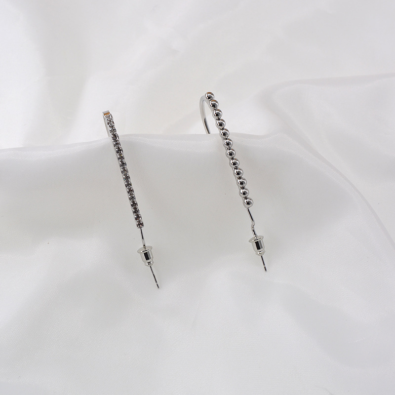 Pendientes Integrados De Aguja De Plata Nuevos De Moda display picture 5