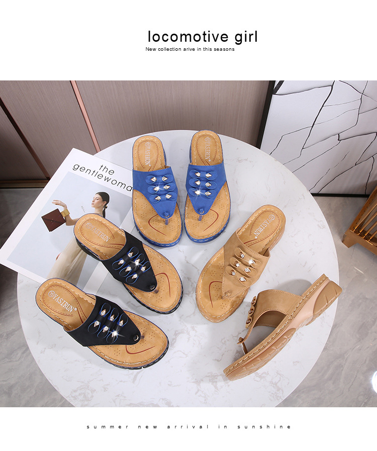 Wholesale of 2021 new style casual high-heeled sandals for women with round heads, cross-border large-sized women's sandals undefined