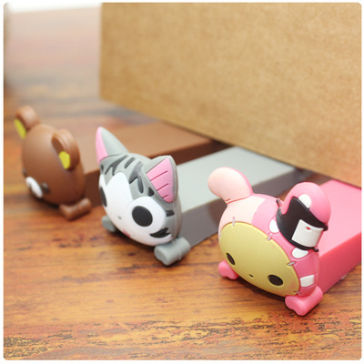 lovely originality Cartoon Door stopper Soft glue Doorstop Door Holder Windbreak baby Clamps the hand