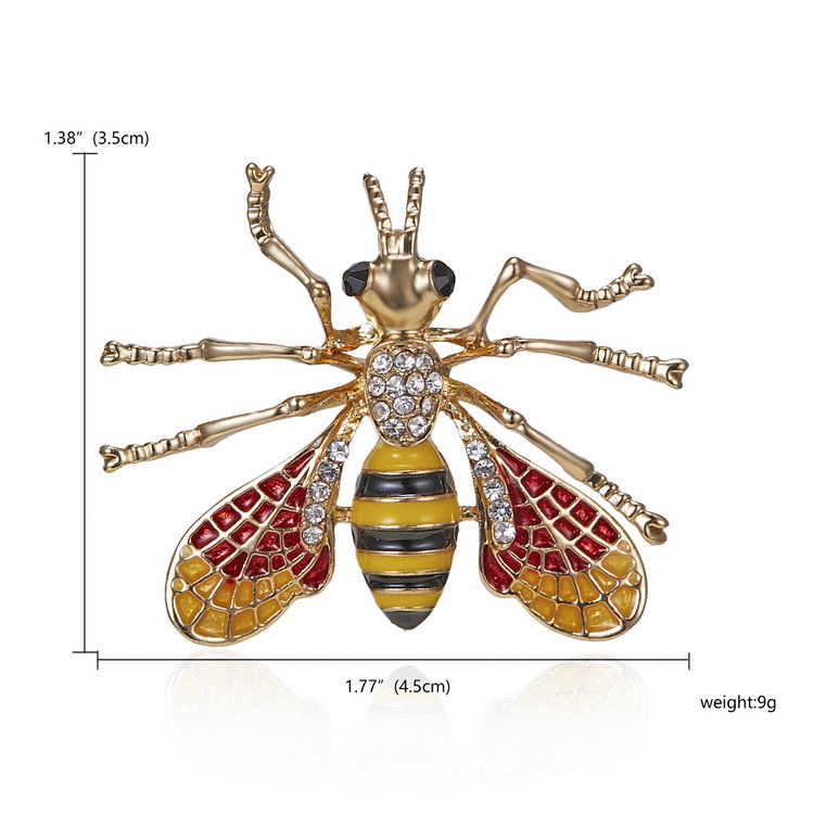 20g Weight Rhinestones Inlay Material Brooches Classification Alloy Material Animal Pattern Plating Craft Fashion Pin Animal Alloy Plating Rhinestones Unisex Brooches 无