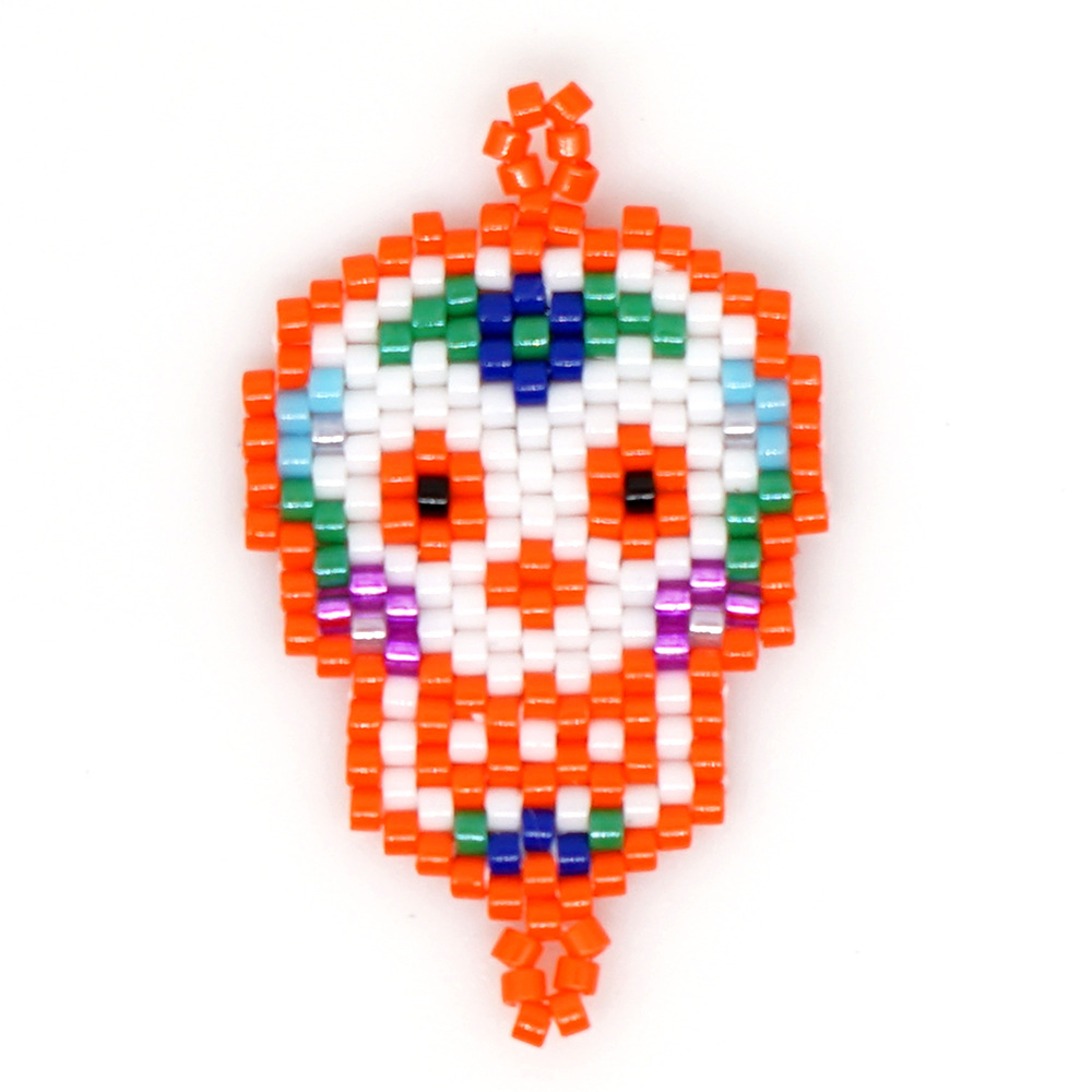 Nuevas Joyas Miyuki Mizhu Tejido Estilo Étnico Patrón De Calavera Totem Religioso Accesorios display picture 16