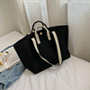 2021 new pattern Water splashing Canvas bag ins Simplicity fashion capacity Handbag The single shoulder bag Inclined shoulder bag