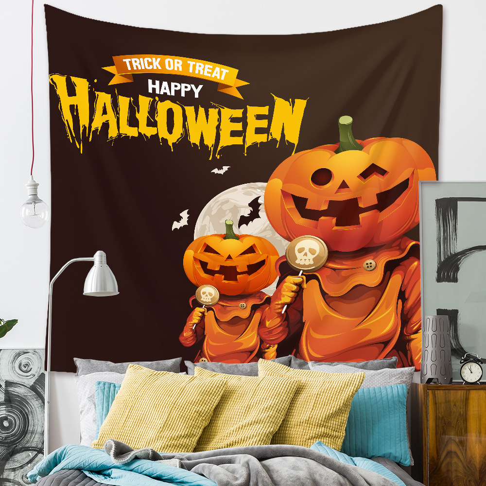 Halloween Room Wall Decoration Background Cloth Fabric Painting Tapestry Wholesale Nihaojewelry display picture 33