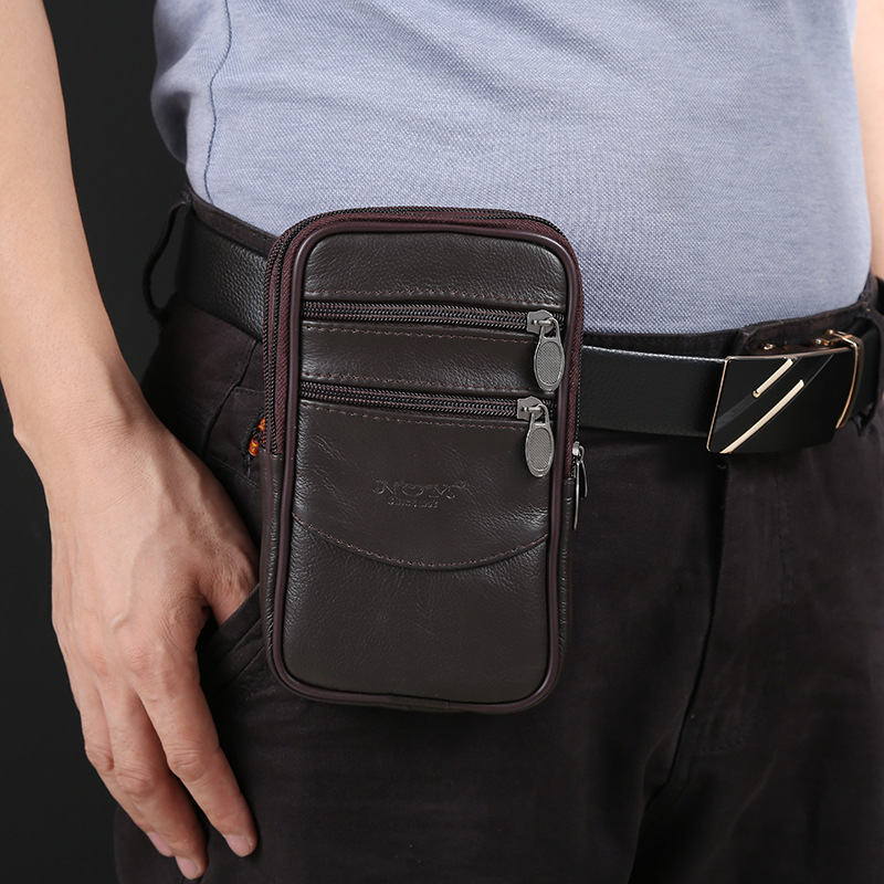 Manufacturers Selling Four-Layer Men's Large Backpack Multi-Functional Shoulder Bag Business Oblique Span Portable Office Mobile Phone Bag undefined