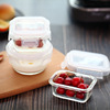 Heat seal up Fresh Bowl baby Glass Complementary box Glass bowl Freezing Storage baby tableware microwave oven