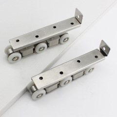 Thickened stainless steel door track, sliding door track, stainless steel sliding door pulley, sliding door pulley