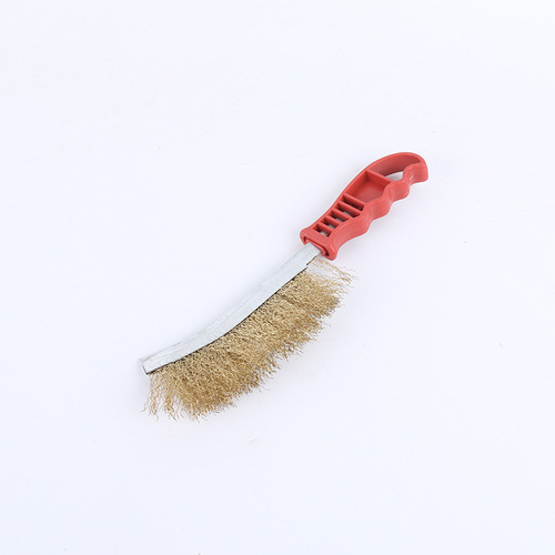 Stainless steel wire brush, metal rust removing wire brush, polishing deburring wire brush, deburring copper-plated wire brush