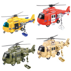 Vertical supply artistic 1:16 voice helicopter inertia sound light music early education learning toy plane one-time delivery