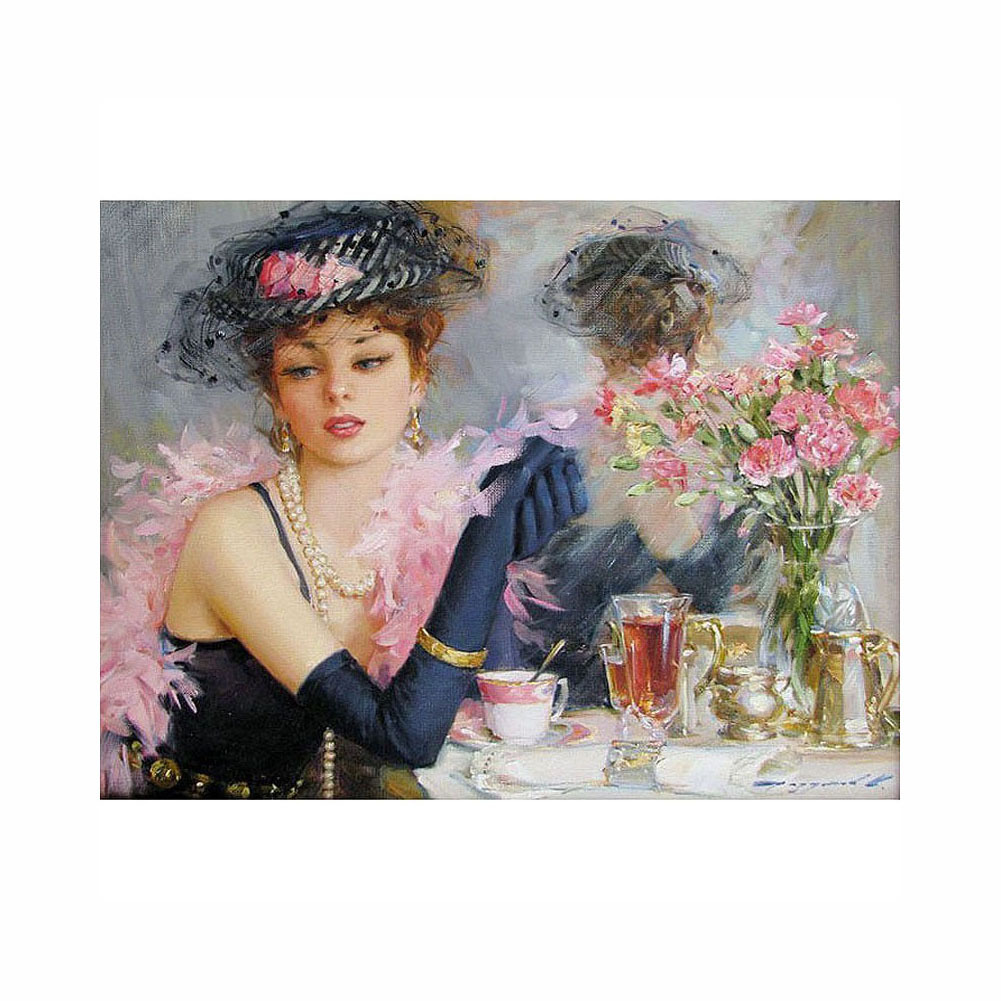 Noche ciudad DIY pintura al óleo digital fábrica al por mayor sin marco combinación apretado marco interior estilo más de 1 unidades entrega