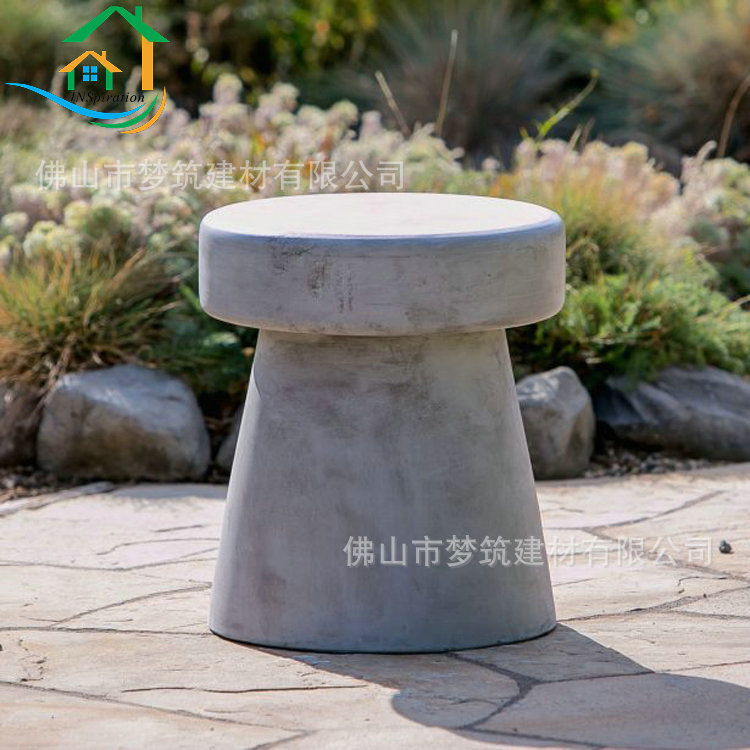 楼盘公园混凝土坐凳  GRC水泥景观制品 定制户外坐凳生产厂家