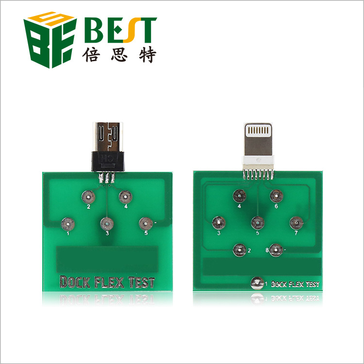安卓免拆机测试板 苹果手机检测micro尾插测试小板电池U2测试