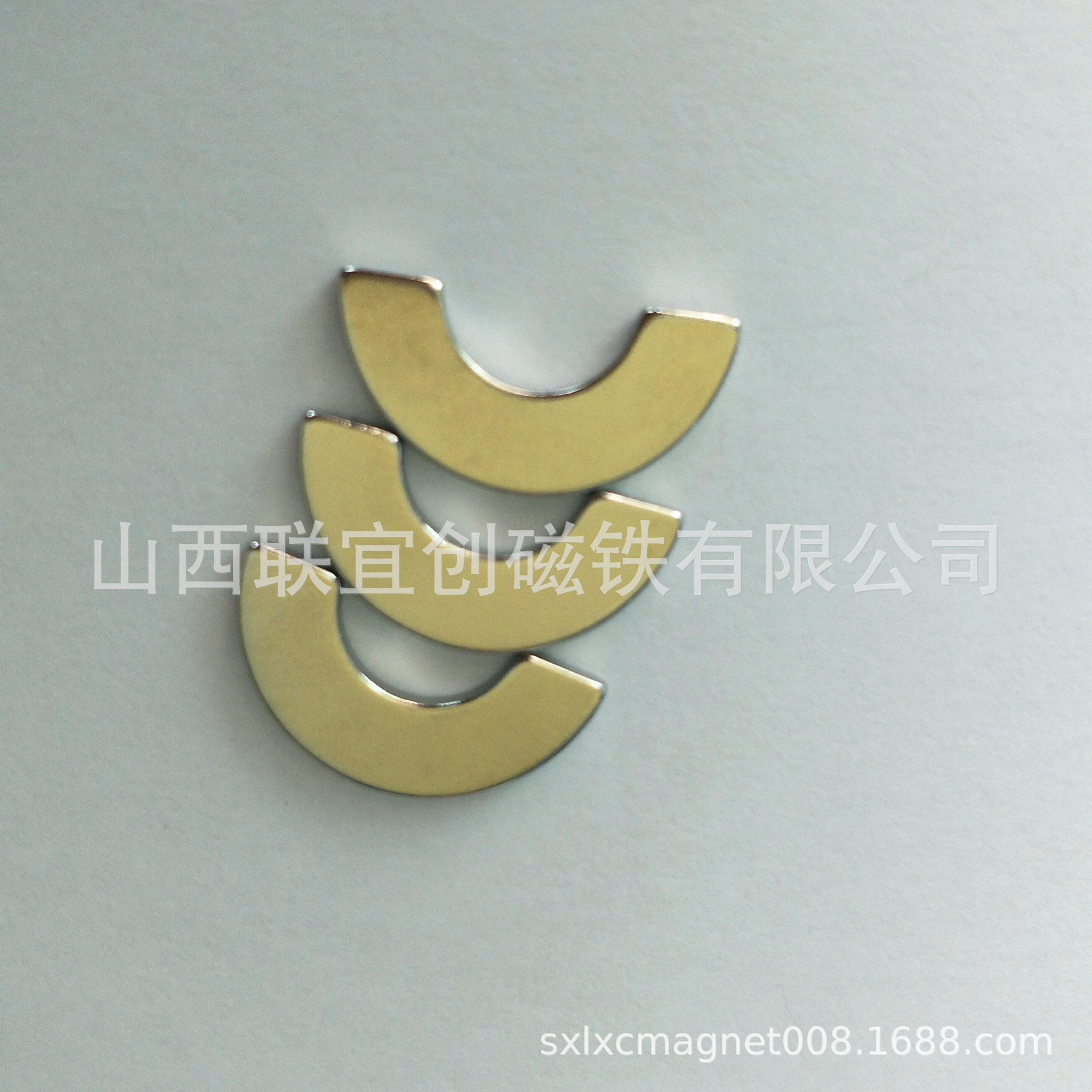 厂家直销半圆对吸环氧磁瓦 扇形钕铁硼强磁瓦 电动牙刷电机小磁瓦