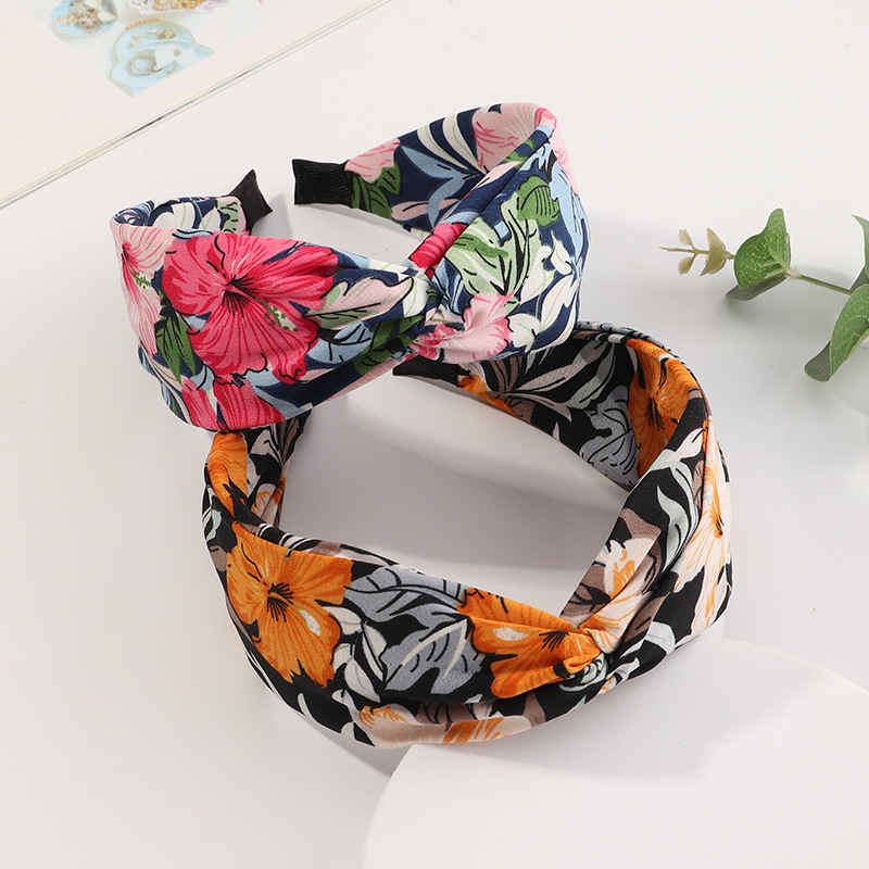 Fashion  Floral Fabric  Headband display picture 12