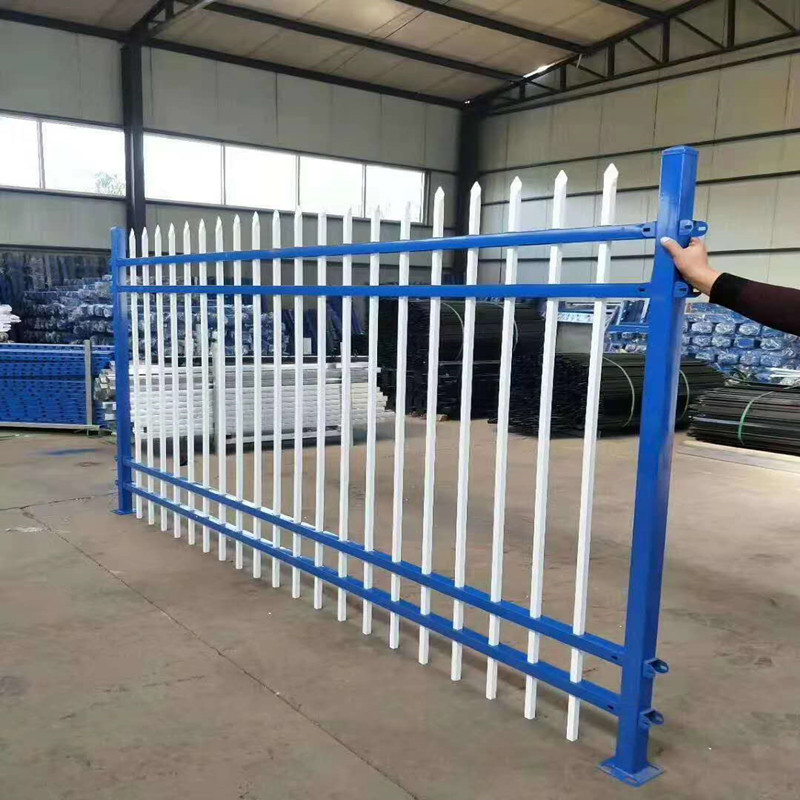 工厂铁艺围墙锌钢护栏 小区别墅草坪护栏防护栅栏 锌钢护栏定制|ms