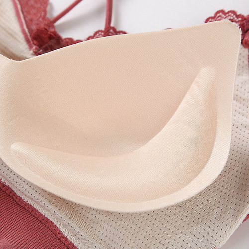 Sexy Crossback Set Bra and Panties for Women Lace Girl Bra Push Up Wireless Breathable Bra Anti-peek 
