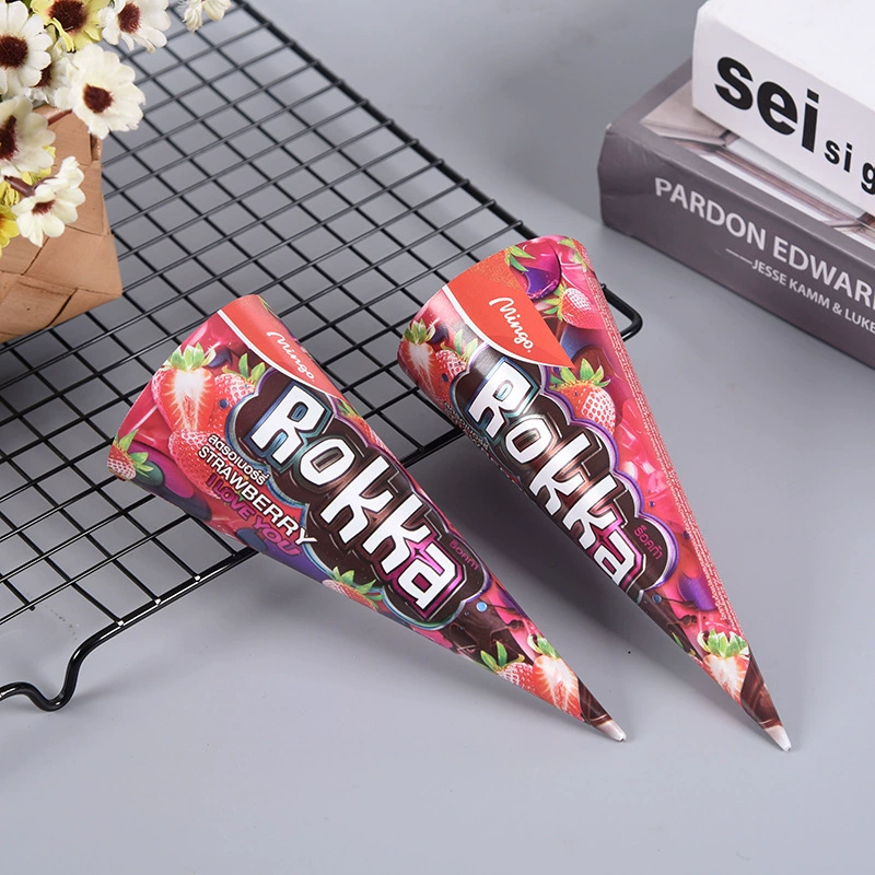 Ice Cream Paper Two Ferris Crispy Crusted Crusted Paper Tobbing Ice Cream 22 degrees oblique ice cream disposable