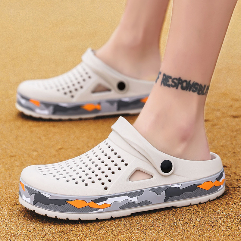 Spring and summer new pattern man Large outdoors Sandy beach motion Crocs Southeast Asia Shrimp Source of goods Sandals shoes