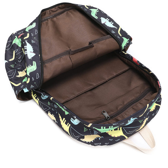 Foreign trade new primary school schoolbag female three-piece backpack cartoon insulation lunch bag children's shoulder bag men's wholesale