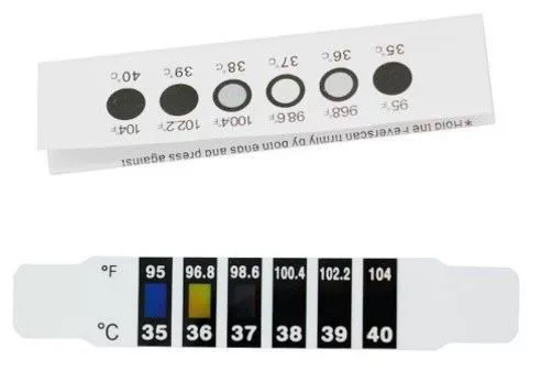 ЖК-дисплей Изменение цвета Цифровой температурный патч стикер температуры лба бытовой планшет для измерения температуры тела температура воды карта тестовая наклейка