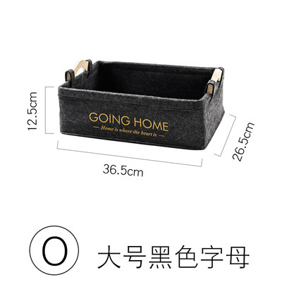 Fábrica al por mayor cesta de almacenamiento de fieltro ropa sucia cesta de almacenamiento de fieltro libro hogar caja de almacenamiento de fieltro