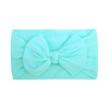 Fashionable children's headband with bow, soft nylon tights, European style, 20 colors