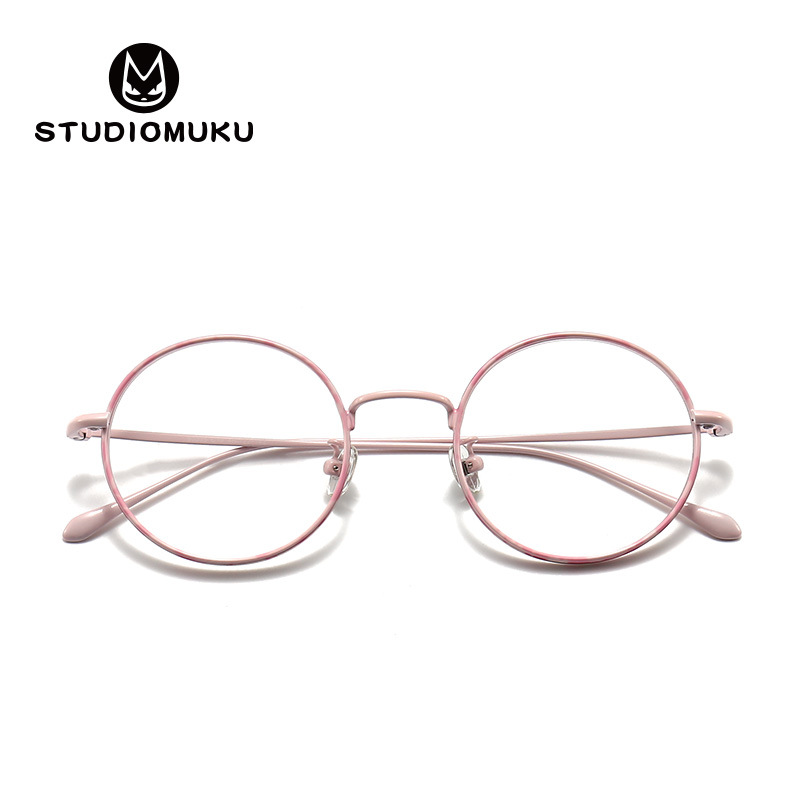 STUDIOMUKU mu fresco borde grueso miopía gafas marco de los hombres marco cuadrado cara-mostrando gafas pequeñas mujeres pueden igualar la altura image 4