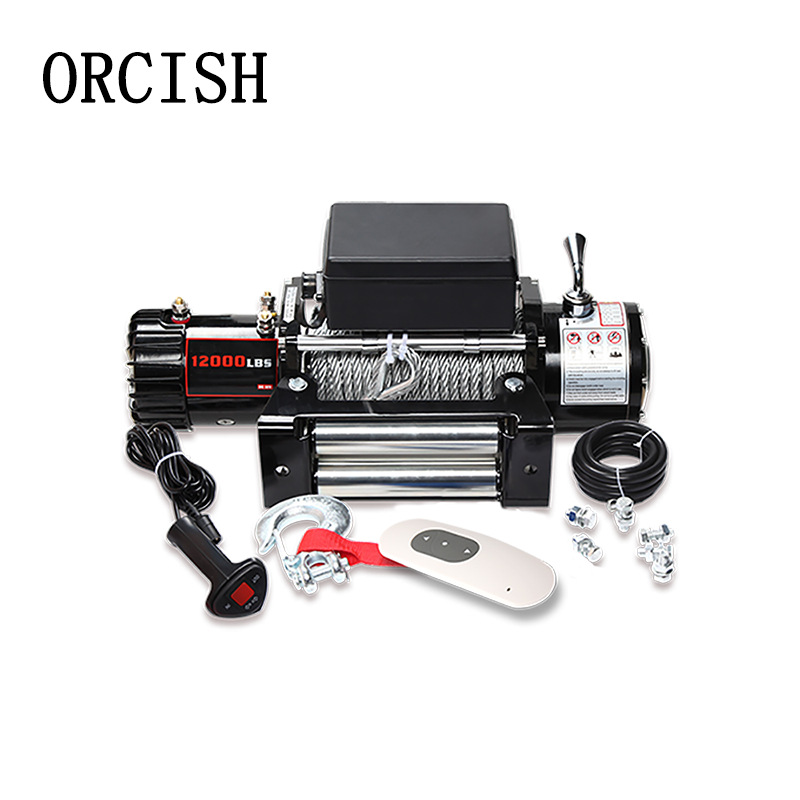 ORCISH电动绞盘脱困自救便携式多种磅数钢丝尼龙可选