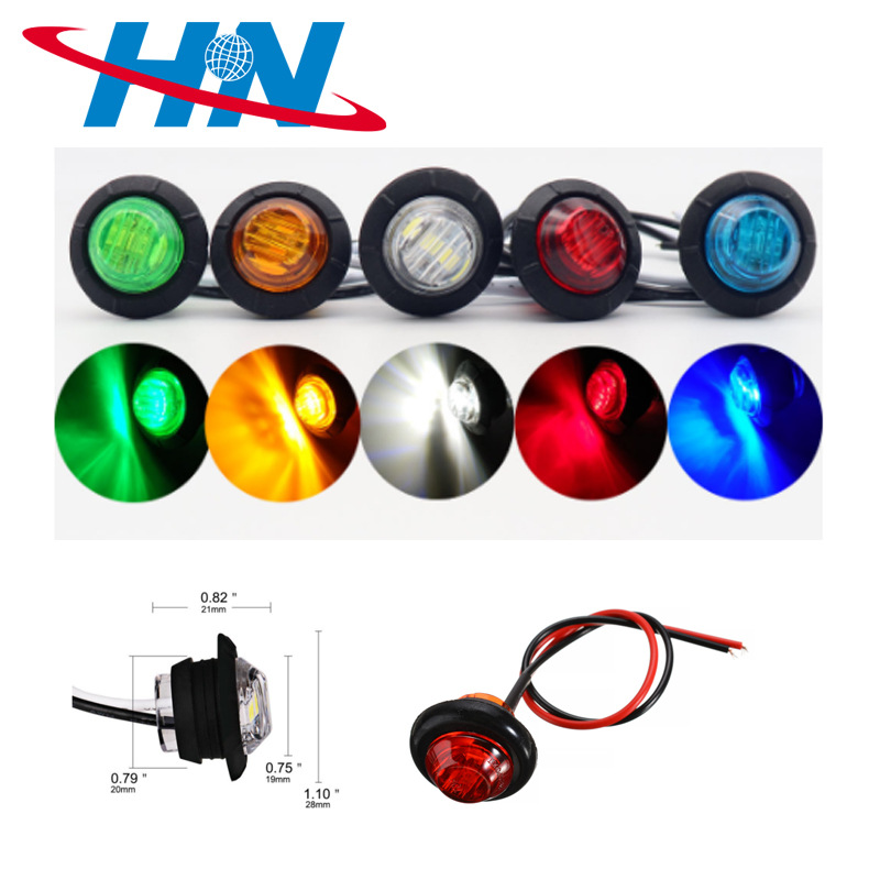 Lámpara de señal de la luz trasera del remolque redondo del camión del LED