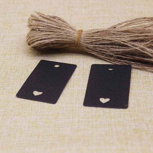 Cross-border supply new 5x3cm kraft paper small hang tag DIY Handmade gift baking white card label