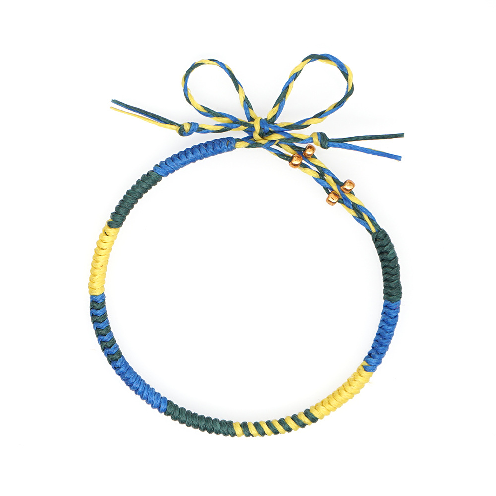 Explosion Small Commodity Bracelet Simple Wax Rope Woven Colorful Natal Rope Bracelet Handmade Jewelry Wholesale Nihaojewelry display picture 8